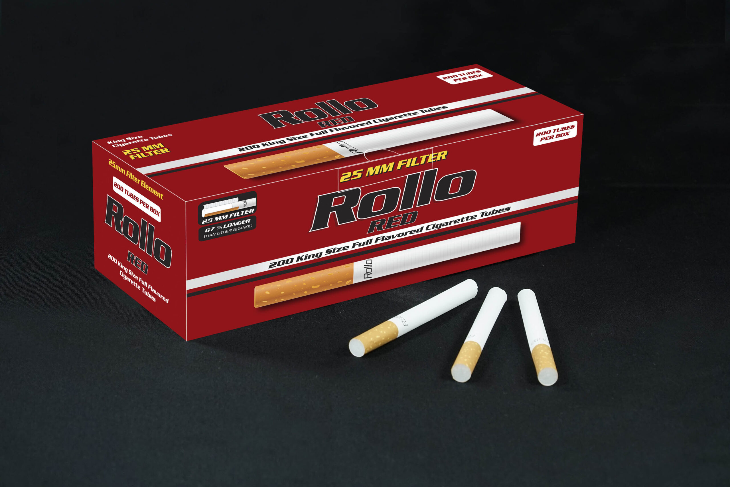 Гильзы для сигарет Rollo Brown(фильтр 20мм) Premium King Size 100